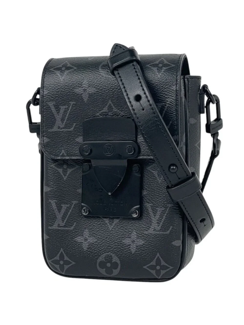 Louis Vuitton S Lock Vertical Wearable Wallet Shoulder Bag Monogram Eclipse